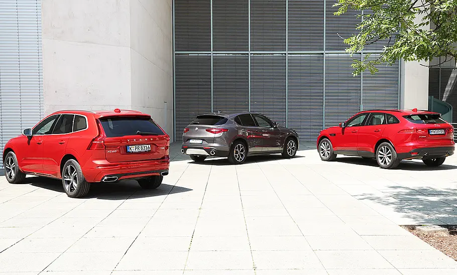Alfa Romeo Stelvio/Jaguar F-Pace/Volvo XC60 Alfa Romeo Stelvio/Jaguar F-Pace/Volvo XC60