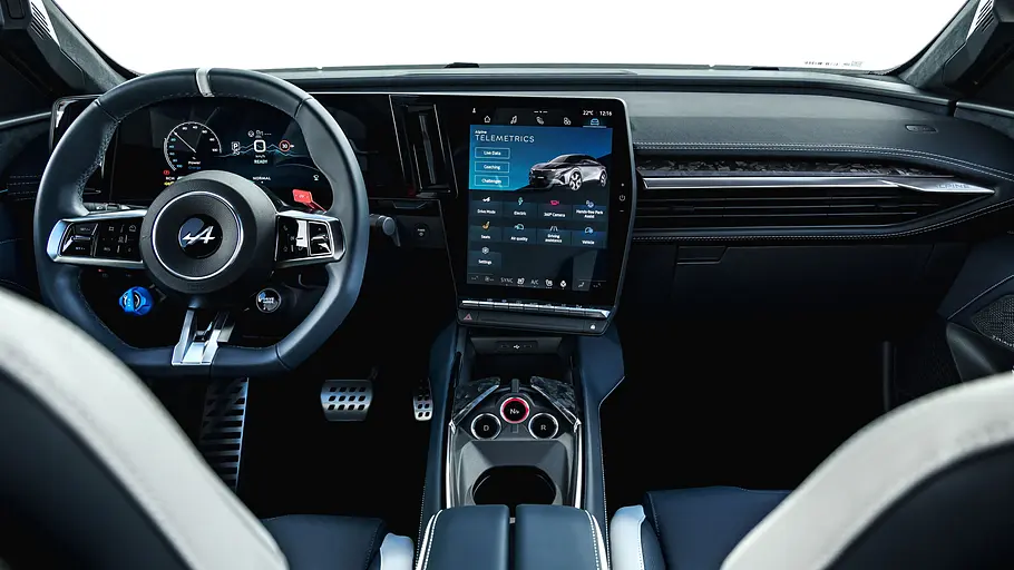 Das Cockpit der Alpine A390 GT.