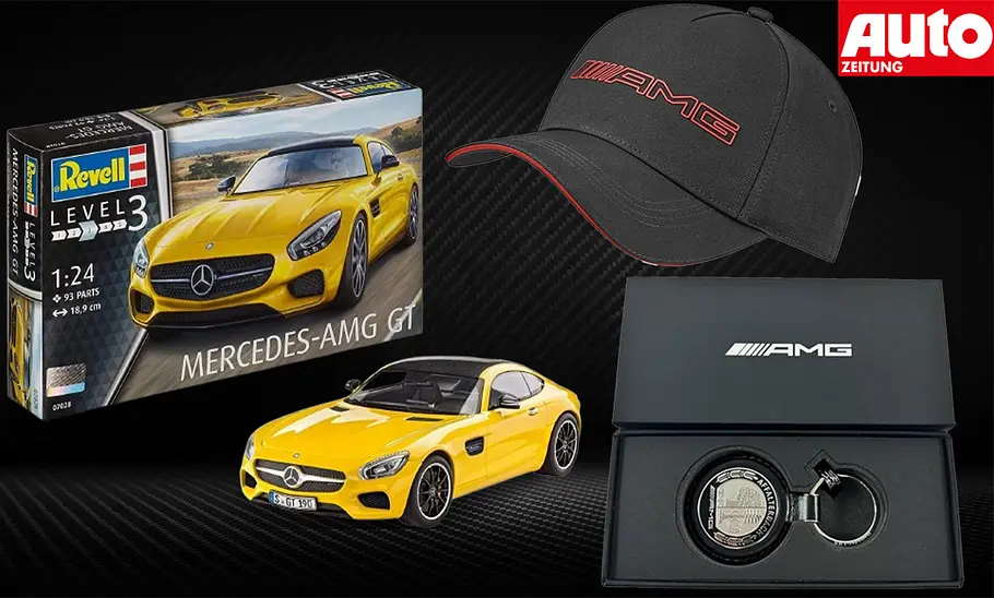 Drei AMG Geschenkideen in einer Bildcollage.