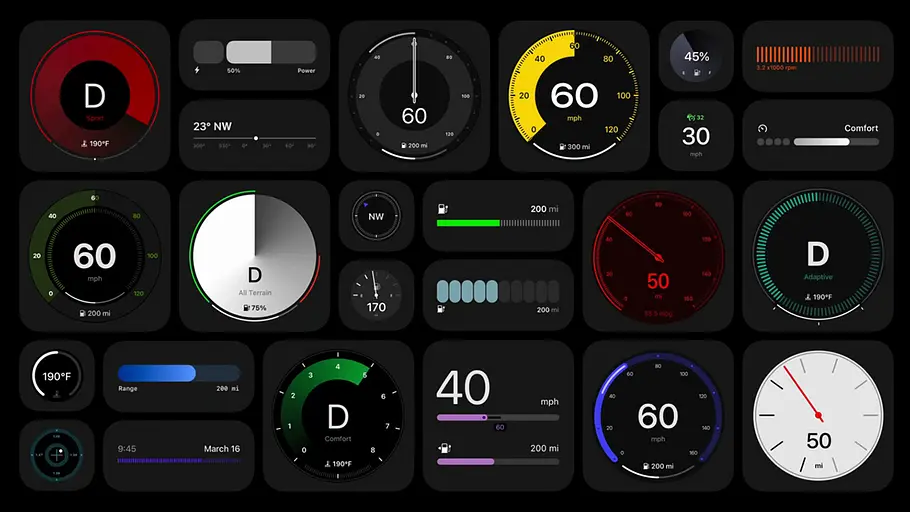 Apple CarPlay Das Bild zeigt mögliche Anwendungen von Apple CarPlay aus einem neuen Update von 2024.