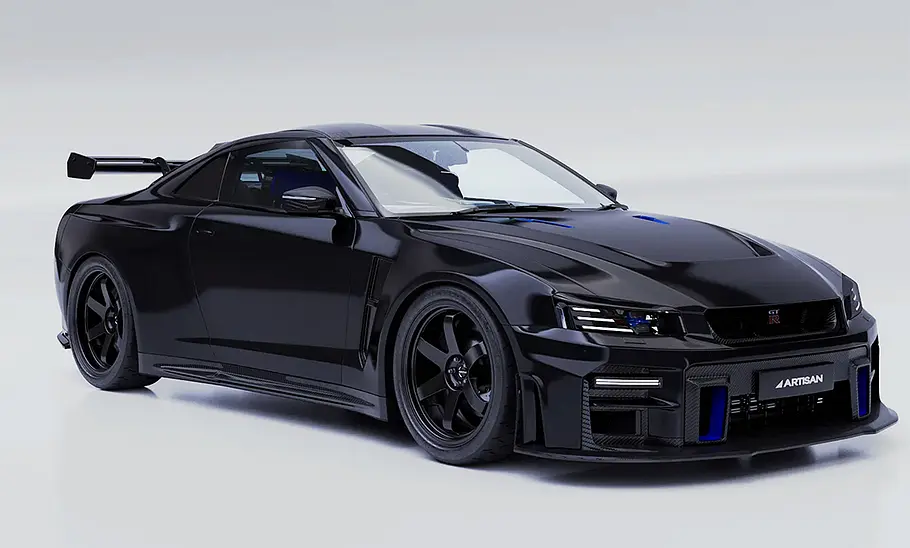 Der Artisan GT-R stehend von schräg vorne.
