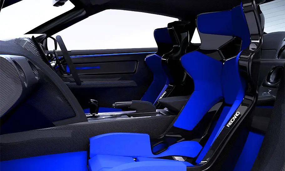 Die Sitze des Artisan GT-R.