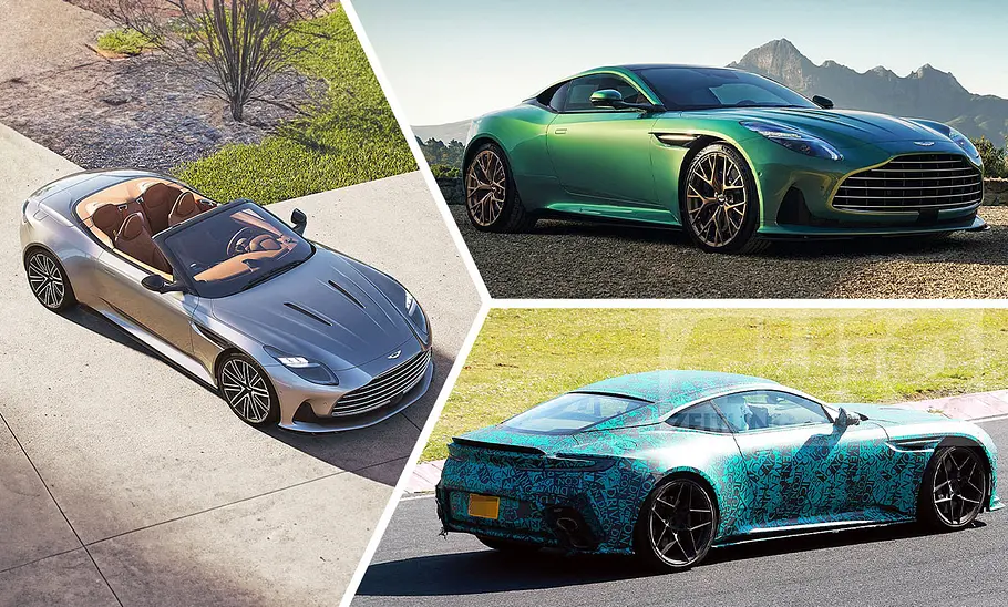 Aston Martin DB12-Derivate Collage verschiedener Aston Martin DB12-Derivate.