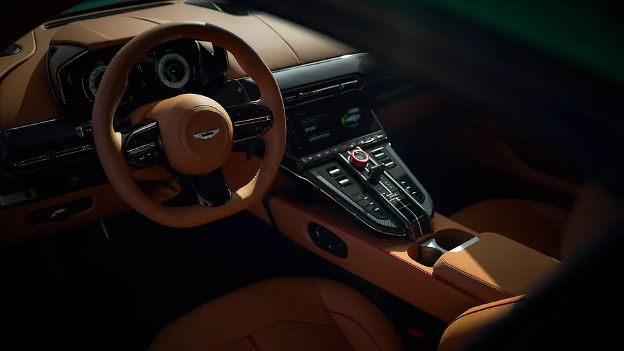 Das Interieur des Aston Martin Vantage S.