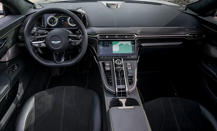 Das Cockpit des Aston Martin Vantage Roadster (2025).