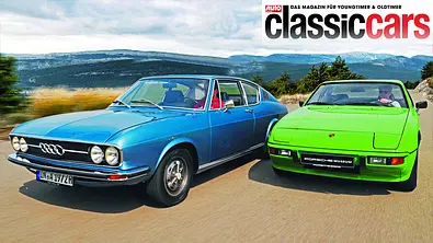 Audi 100 Coupé S und Porsche 924 fahrend von vorne - Foto: Jürgen Gassebner