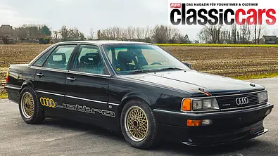 Der Audi 5000 CS Quattro statisch von schräg vorne fotografiert. - Foto: Bonhams