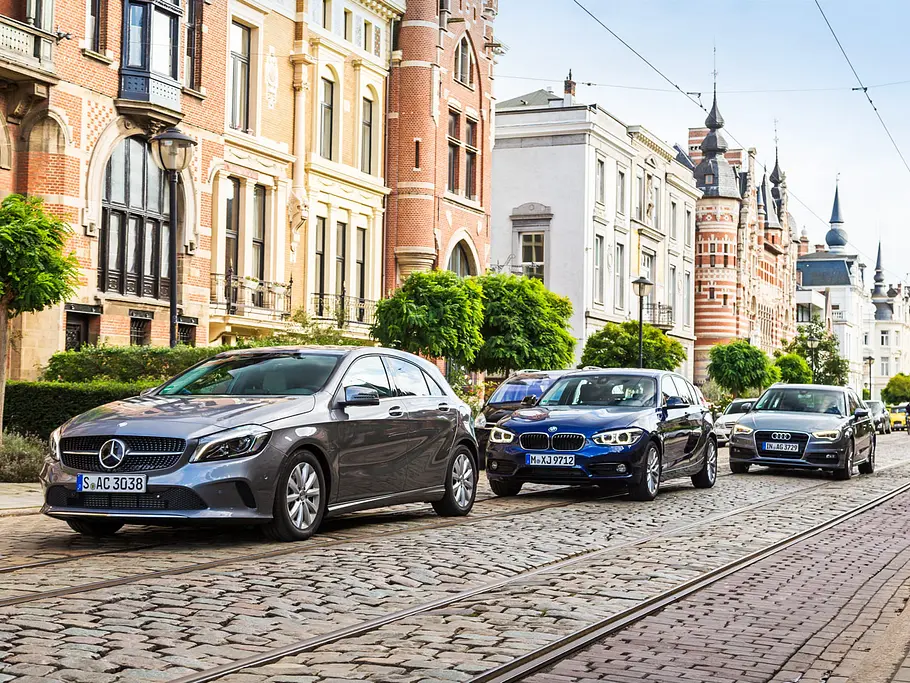 mercedes a-klasse facelift audi a3 sportback bmw 1er