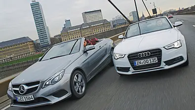 Audi A5 Cabrio 2.0 TFSI Mercedes E 250 Cabrio Markenvergleich Bilder technische Daten