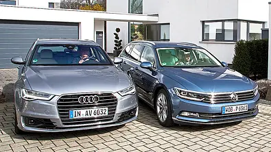 Audi A6 Avant/VW Passat Variant - Foto: AUTO ZEITUNG
