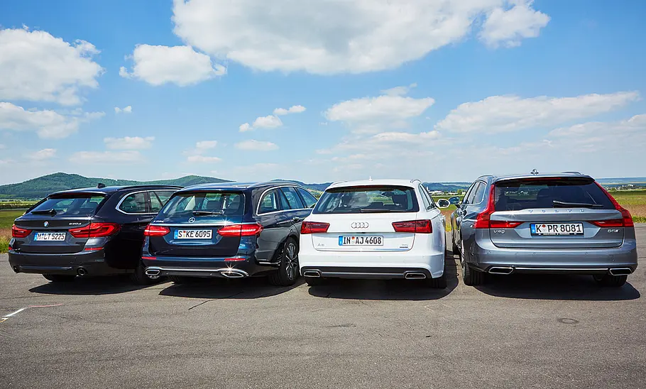 Audi A6 Avant/BMW 530 Touring/Mercedes E 350 T-Modell/Volvo V90 D5