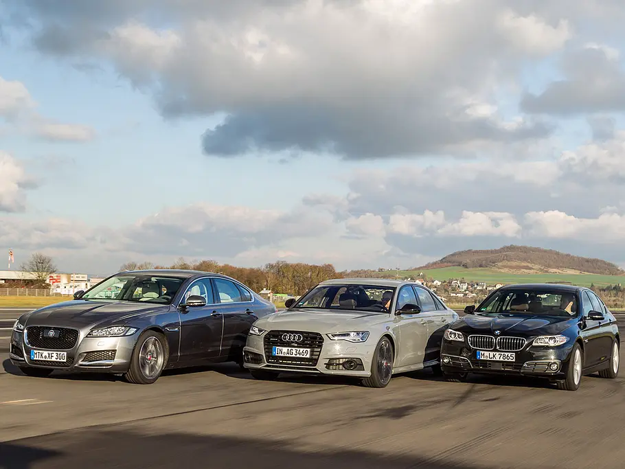 Audi A6 vs BMW 5er und Jaguar XF