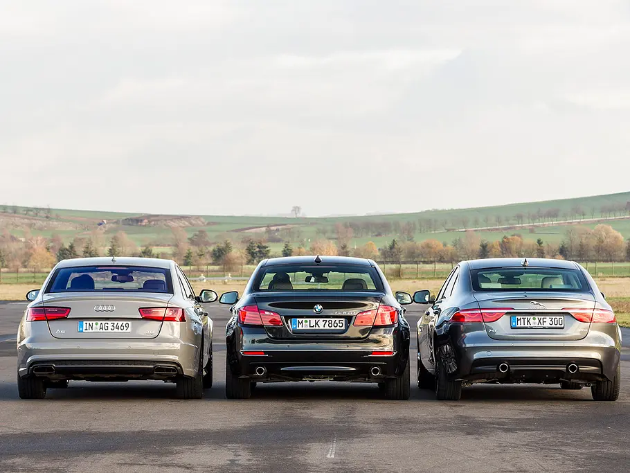 Audi A6 vs BMW 5er und Jaguar XF