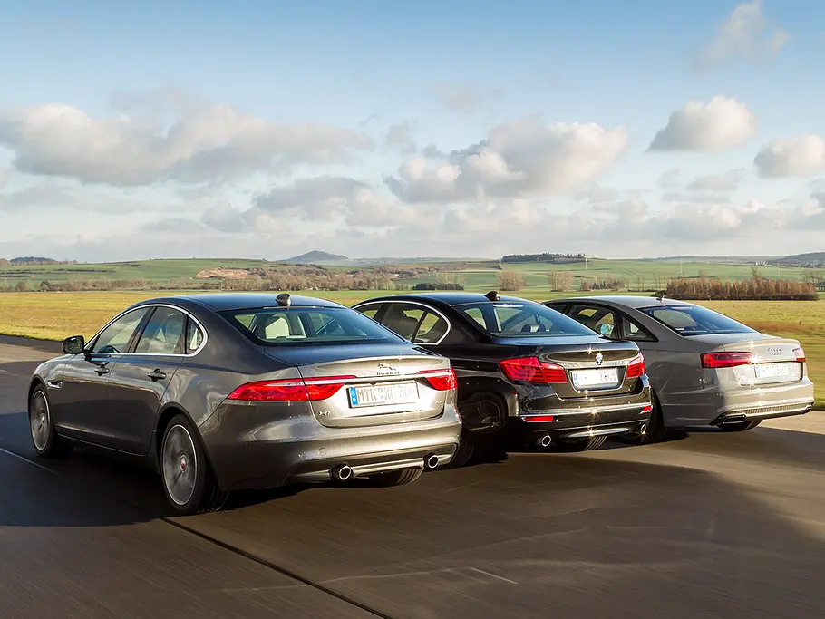 Audi A6 vs BMW 5er und Jaguar XF