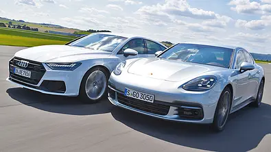 Audi A7 Sportback/Porsche Panamera - Foto: Zbigniew Mazar