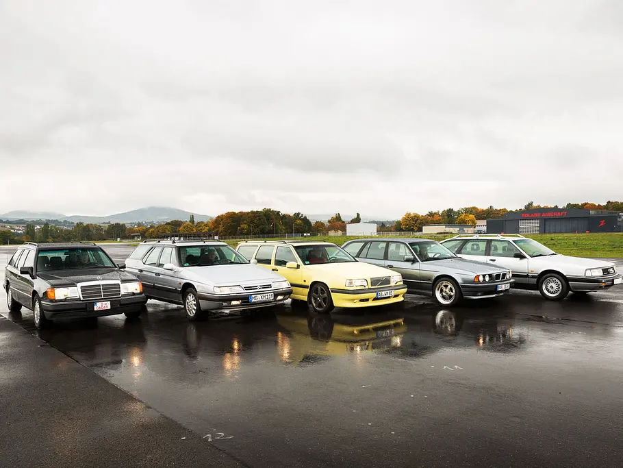 audi 200 avant bmw 530i touring mercedes 320 te volvo 850 t5-r citroen xm v6