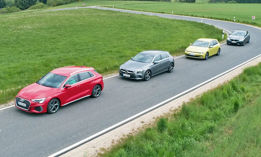 Audi A3/Mercedes A-Klasse/VW Golf/BMW 1er