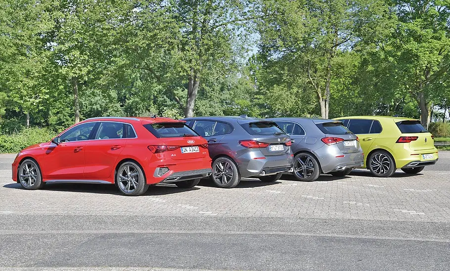 Audi A3/BMW 1er/Mercedes A-Klasse/VW Golf