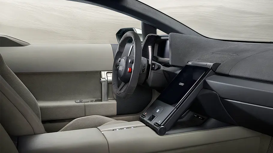 Blick in das Cockpit des Audi Nuvolari (2027).