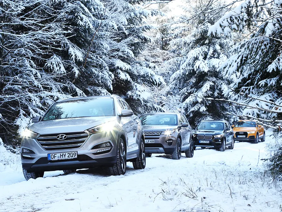 Vergleich: Hyundai Tucson gegen SUV-Konkurrenz Audi/BMW/Land Rover/Hyundai: Vergleich