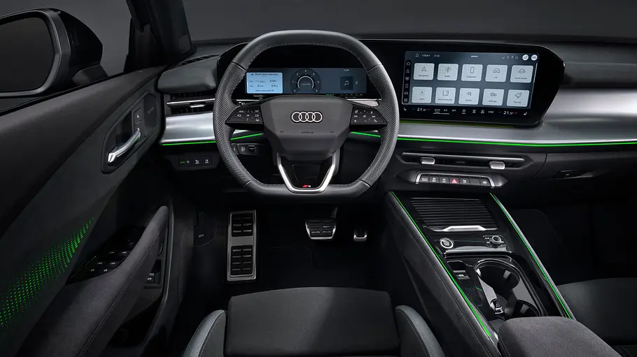 Audi Q3 Sportback e-Hybrid 200 kW Das Cockpit des Audi Q3 Sportback e-Hybrid 200 kW.