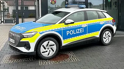 Audi Q4 e-tron der Polizei Westpfalz - Foto: Polizei Westpfalz