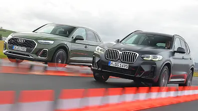 Audi Q5/BMW X3 - Foto: Zbigniew Mazar