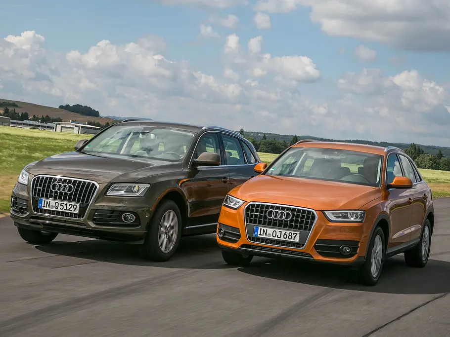 Vergleich: Audi Q3 gegen Q5 Vergleich Audi Q5 Q3 2.0 TDI quattro s tronic Diesel Turbo 2013