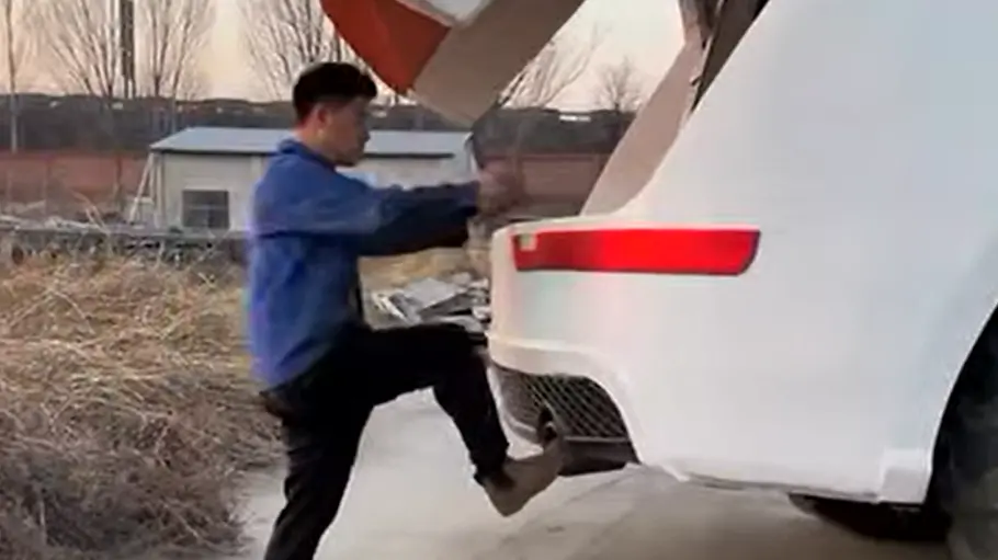Der Kofferraum des Audi Q500.