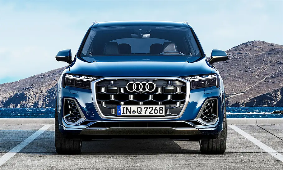 Audi Q7 Facelift (2024) Das Audi Q7 Facelift (2024) von vorne.