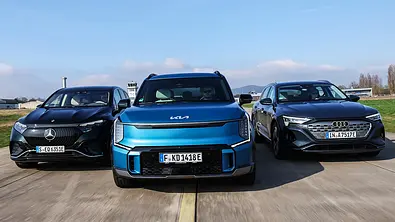 Mercedes EQS SUV/Kia EV9/Audi Q8 e-tron - Foto: Daniela Loof