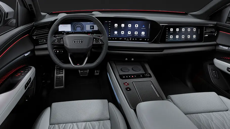 Audi Q9 Das Armaturenbrett des Audi Q9.