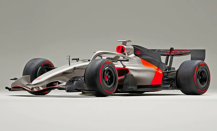 Das Audi R26 Concept stehend von vorne