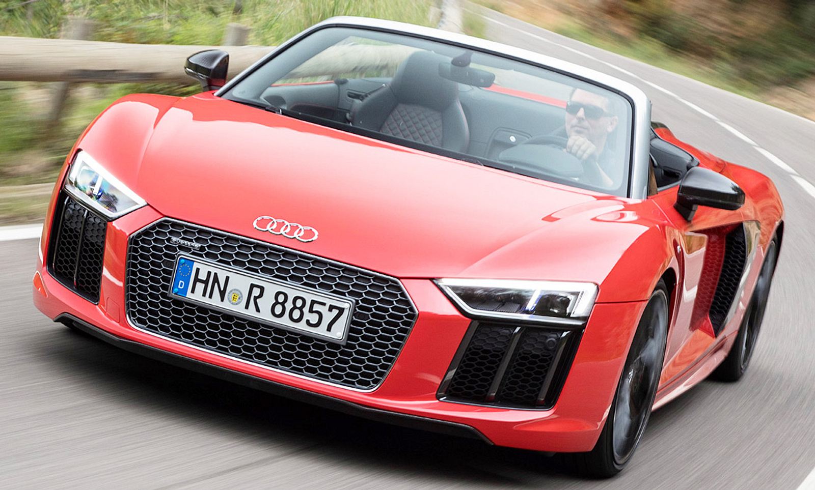 Neuer Audi R8 Spyder (2016): Erste Testfahrt