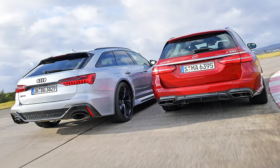 Audi RS 6 Avant/Mercedes-AMG E 63 S 4Matic+ T-Modell Audi RS 6 Avant/Mercedes-AMG E 63 S 4Matic+ T-Modell