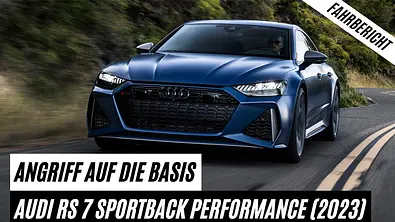 Audi RS 7 Sportback performance (2023)