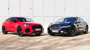 Audi RS Q3/Jaguar I-Pace: Vergleich - Foto: Tim Neumann Audi RS Q3/Jaguar I-Pace: Vergleich - Foto: Tim Neumann