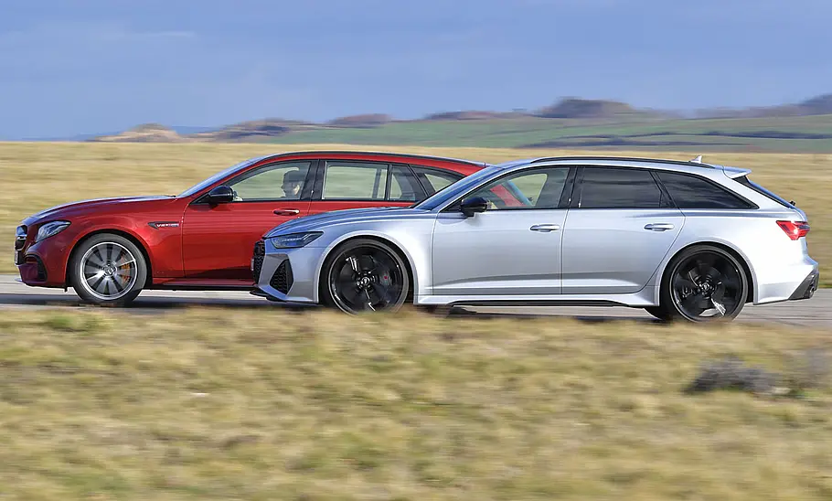 Mercedes E 63 S 4Matic+ T-Modell/Audi RS 6 Avant Mercedes E 63 S 4Matic+ T-Modell/Audi RS 6 Avant