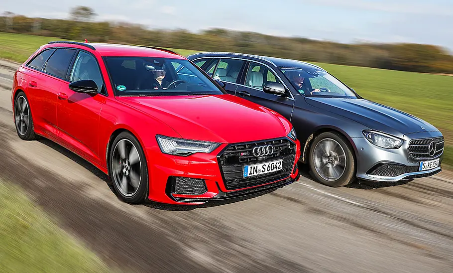 Audi S6 Avant/Mercedes E 400 d 4Matic T-Modell Audi S6 Avant/Mercedes E 400 d 4Matic T-Modell