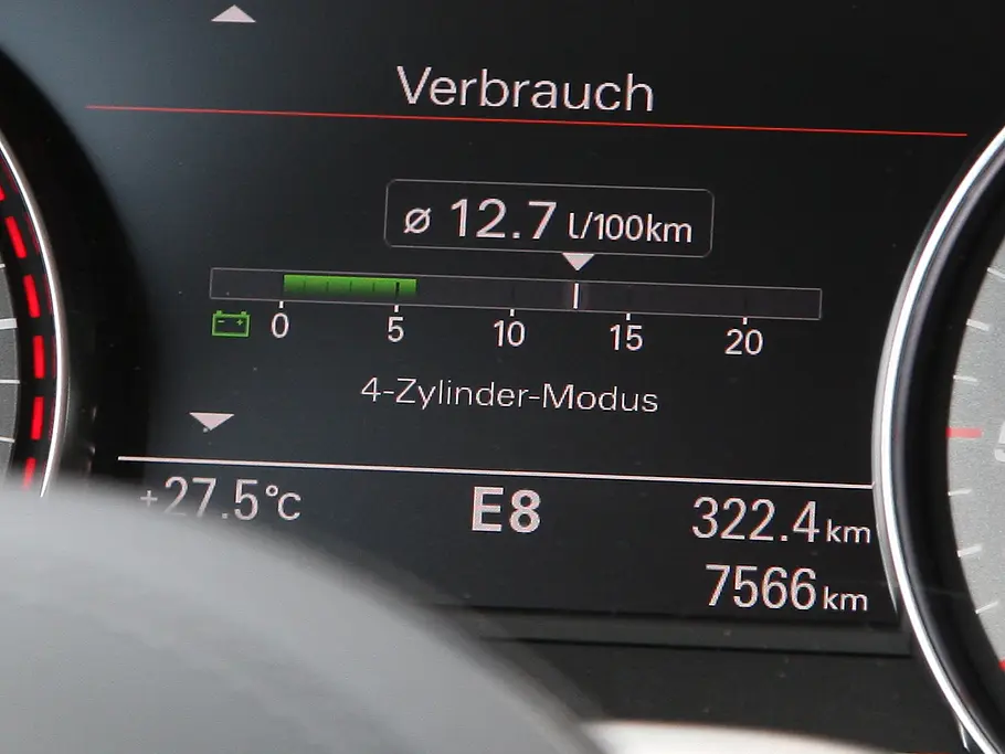 Audi S8 - Vierzylinder-Modus