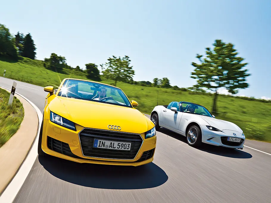 Audi TT Roadster/Mazda MX-5: Vergleich Audi TT Roadster/Mazda MX-5: Vergleich