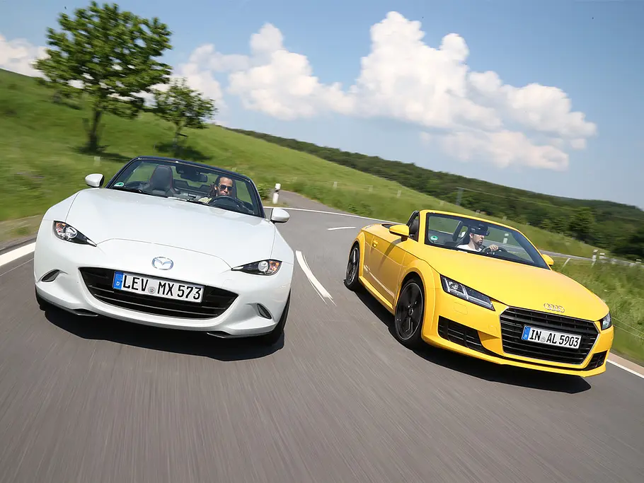 Audi TT Roadster/Mazda MX-5: Vergleich Audi TT Roadster/Mazda MX-5: Vergleich