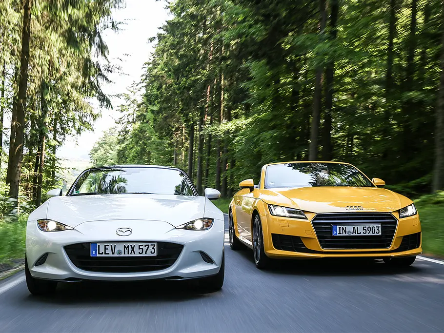 Audi TT Roadster/Mazda MX-5: Vergleich Audi TT Roadster/Mazda MX-5: Vergleich