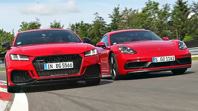 Audi TT RS/Porsche 718 Cayman GTS - Foto: Niklas Gotta