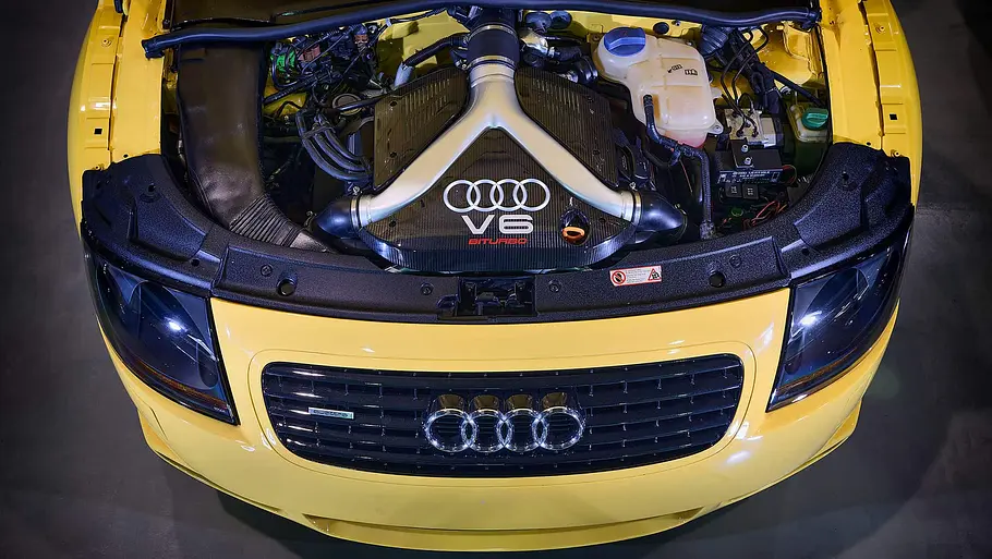 Der Motor des Audi TT RS4.