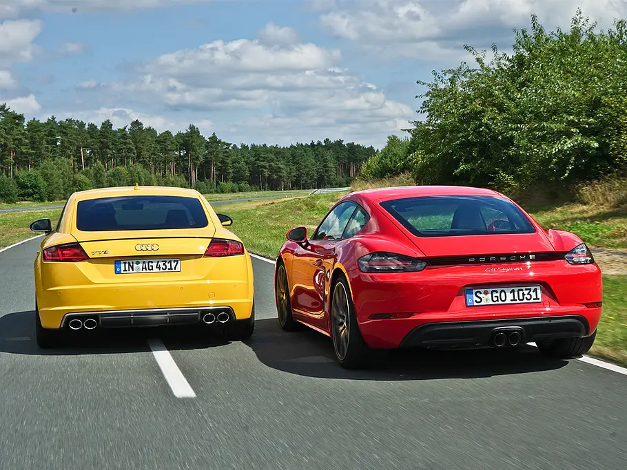 Audi TTS/Porsche 718 Cayman: Vergleich Audi TTS/Porsche 718 Cayman: Vergleich