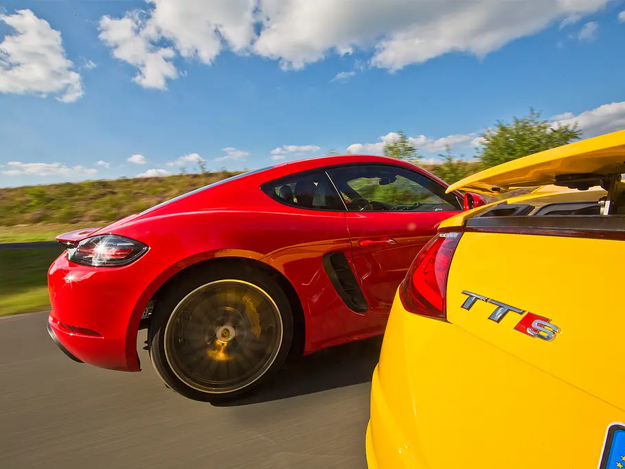 Audi TTS/Porsche 718 Cayman: Vergleich Audi TTS/Porsche 718 Cayman: Vergleich