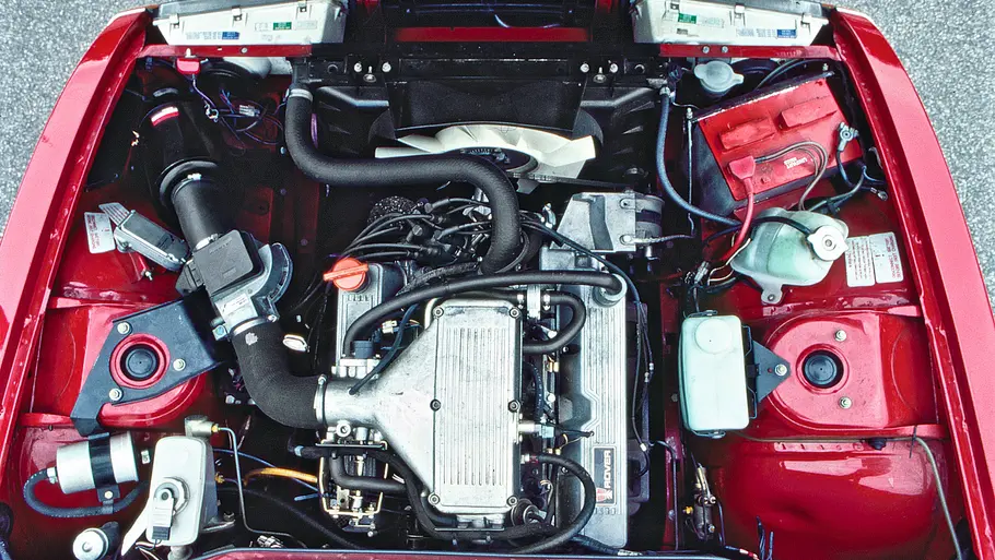 Der Motor des Austin Rover Vitesse. 