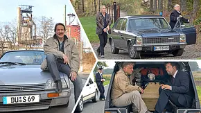 Drei Autos der Tatort-Kommissar:innen in einer Kollage zusammengestellt. - Foto: WDR, dpa, Kollage: AUTO ZEITUNG