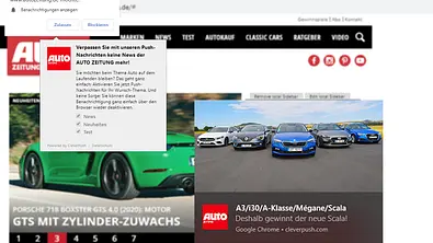 AUTO ZEITUNG Push-Nachrichten: An- und Abmelden - Foto: AUTO ZEITUNG